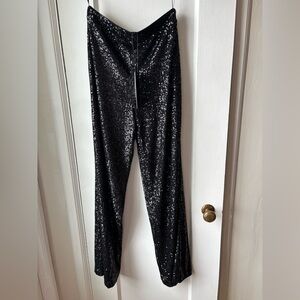 Truth Black Sequin Pants size 6 NWT